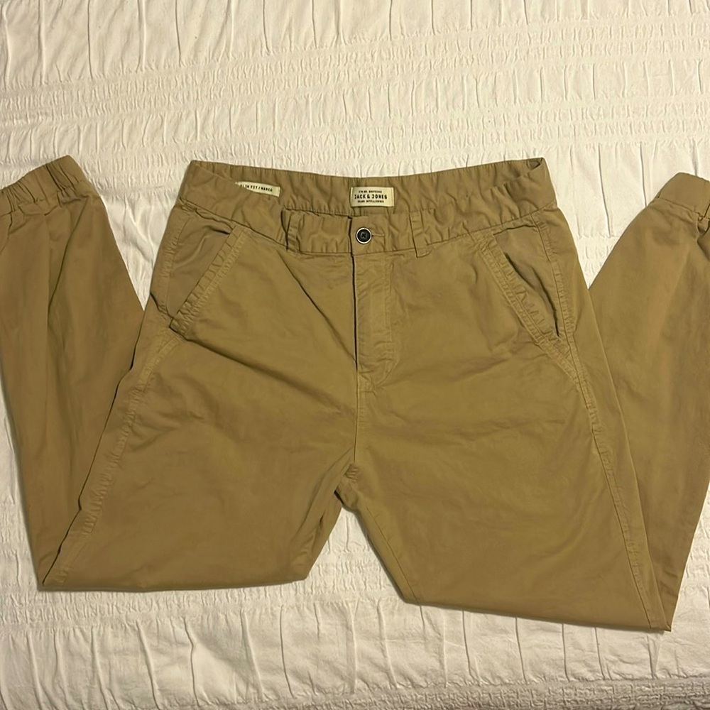 Jack & Jones Slim fit Tan Cargo Trousers Pants